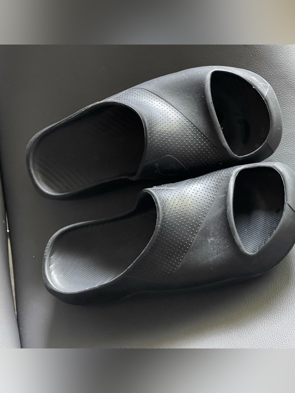 Jordan Black Slip-On Slide Sandals